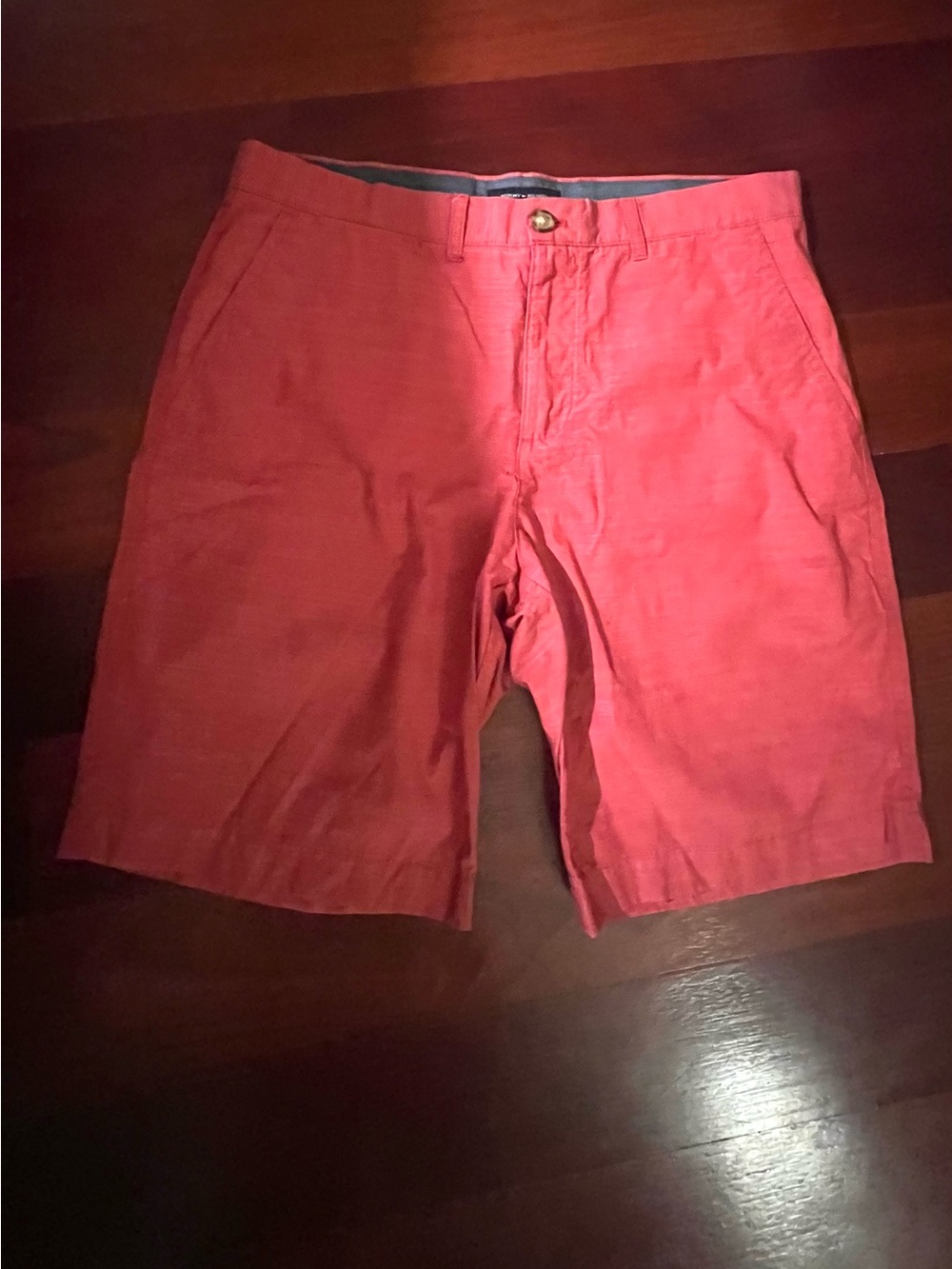 Tommy Hilfiger Coral Flat Front Cotton Shorts